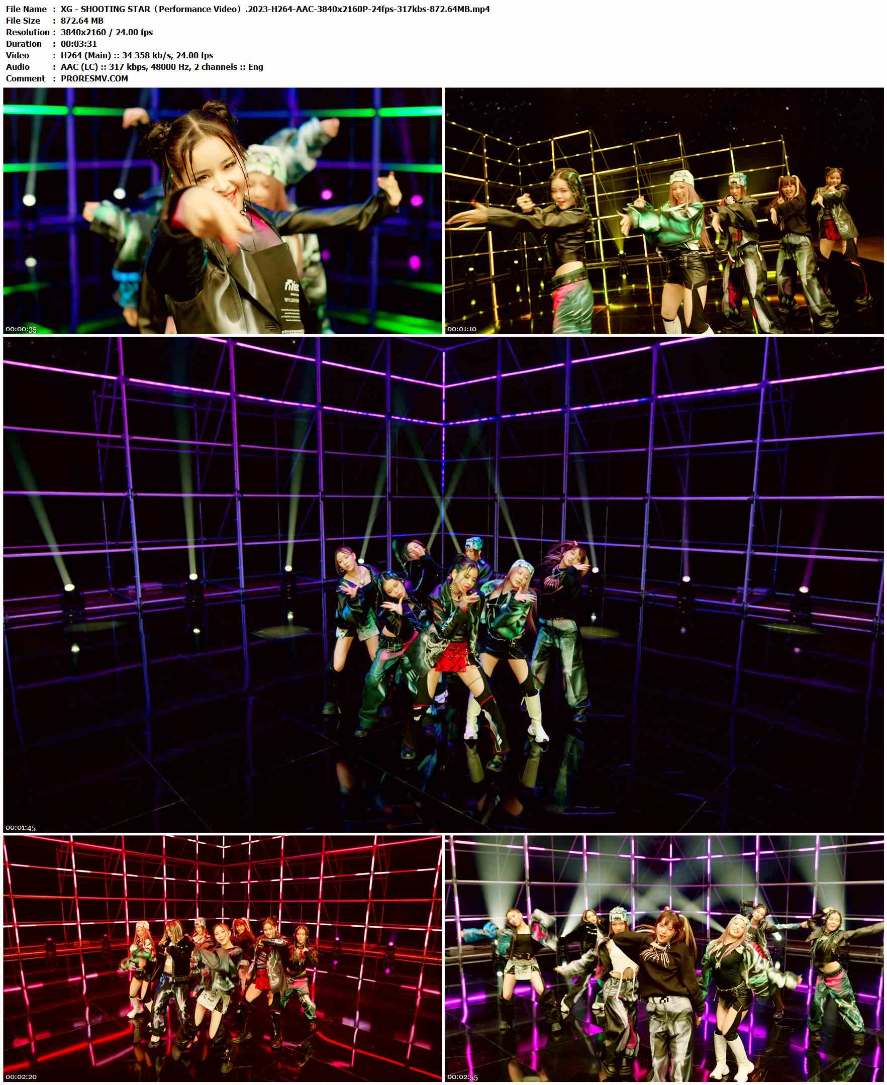 XG - SHOOTING STAR（Performance Video）.2023-H264-AAC-3840x2160P-24fps-317kbs-872.64MB官方MV_高清MV